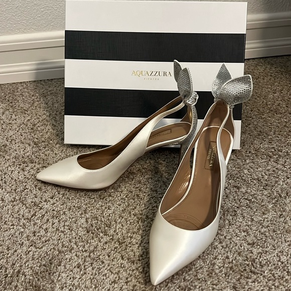 Aquazzura bow tie crystal pump 85 - Picture 1 of 14